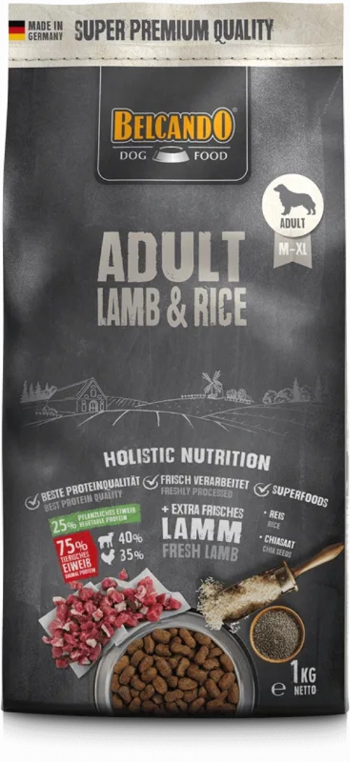 BELCANDO ADULT AGNELLO & RISO Kg 1