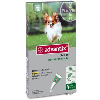 BAYER ADVANTIX SPOT-ON fino a 4 Kg
