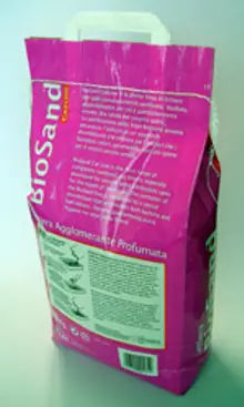 LETTIERA BIOSAND AGGLOMERANTE PROFUMATA Kg 10 (rosa)