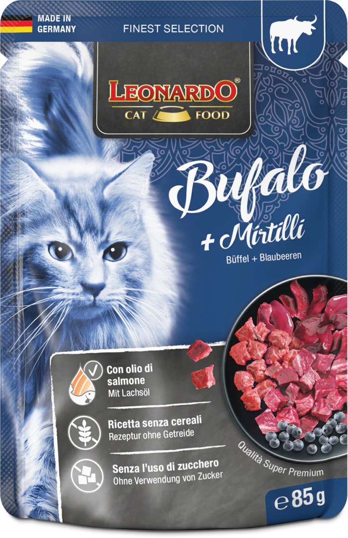 LEONARDO busta Bufalo + Mirtilli Gr 85 