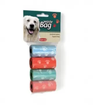 WASTE BAG SACCHETTI IGIENICI 4 rotoli da 20 sacchettini