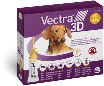 VECTRA 3D CANI Kg 1,5-4 3 pipette