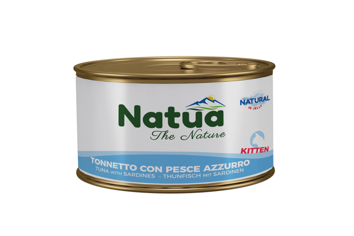  NATUA Jelly cat KITTEN TONNETTO PESCE AZZURRO gr85