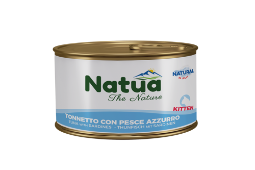  NATUA Jelly cat KITTEN TONNETTO PESCE AZZURRO gr85