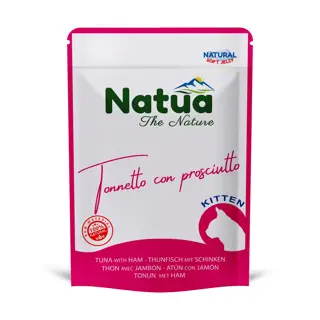 NATUA cat Buste KITTEN TONNO PROSCIUTTO gr 70