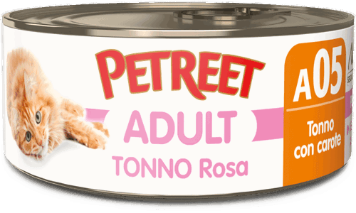 PETREET NATURA TONNO ROSA con Carote gr 70