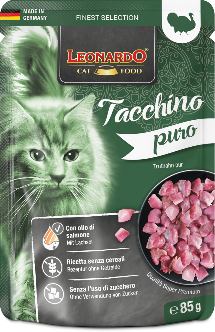 LEONARDO busta Pura Carne di Tacchino gr 85