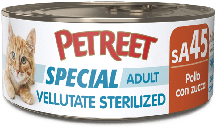 PETREET  LE VELLUTATE STERILIZED  POLLO ZUCCA Gr 70