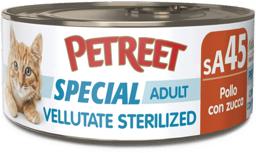 PETREET  LE VELLUTATE STERILIZED  POLLO ZUCCA Gr 70