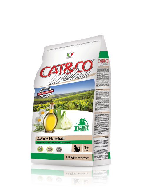 CAT&CO Wellness ADULT  HAIRBALL Pollo e Riso Gr 400
