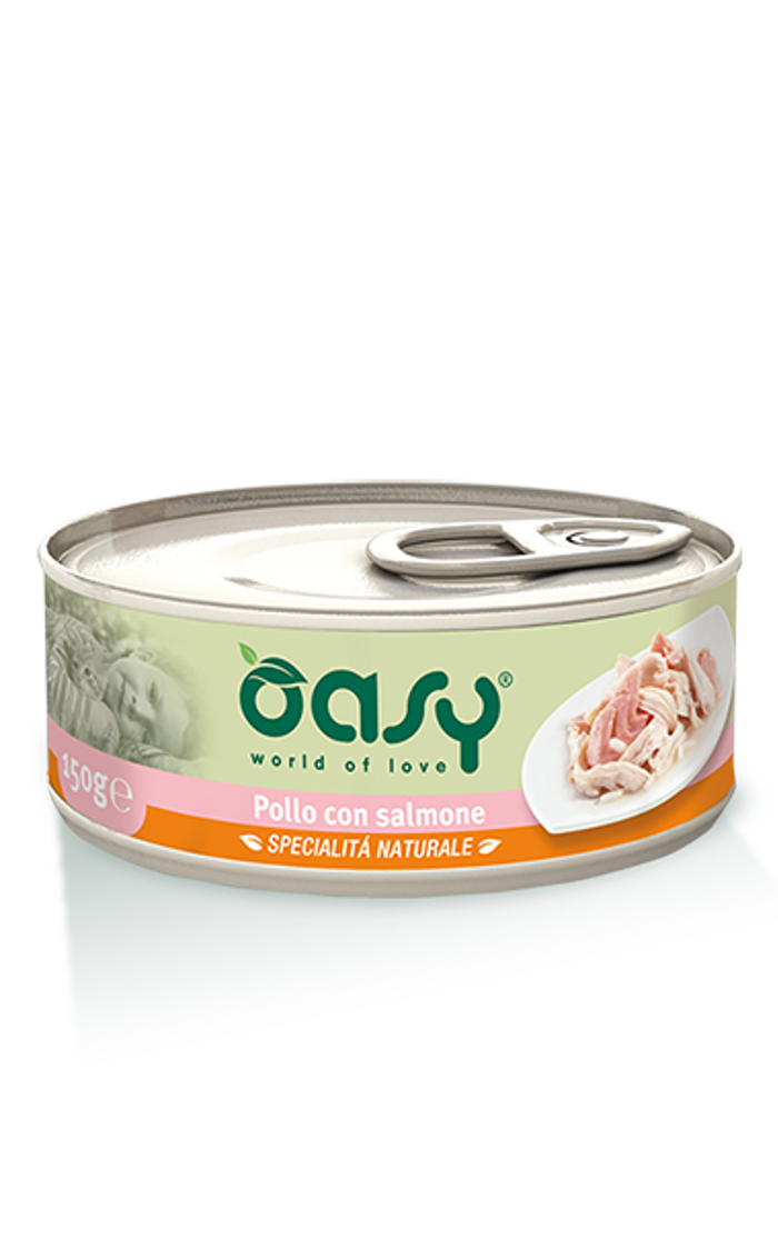 OASY Gatto Umido Pollo Salmone gr 150