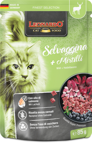 LEONARDO busta Selvaggina + Mirtilli gr 85