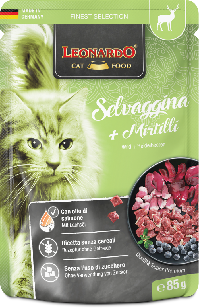 LEONARDO busta Selvaggina + Mirtilli gr 85