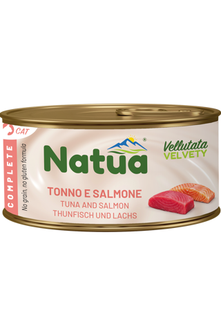  NATUA Cat VELLUTATE Completo Tonno Salmone gr 85