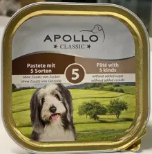  APOLLO per cani Patè 5 gusti Gr 300 