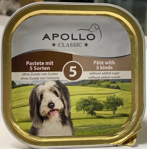 APOLLO per cani Patè 5 gusti Gr 300 
