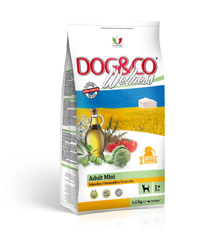 DOG&CO Wellness ADULT Mini Pollo & Riso Gr 800