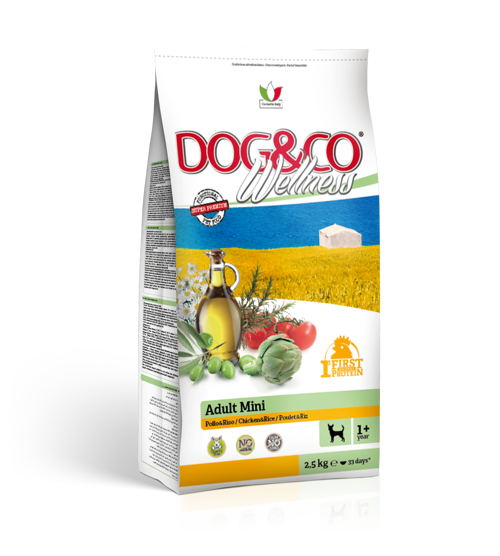  DOG&CO Wellness ADULT Mini Pollo & Riso Kg 2,5