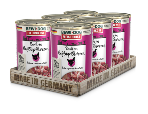 BEWI DOG ricco di Cuore di Pollo Gr 400