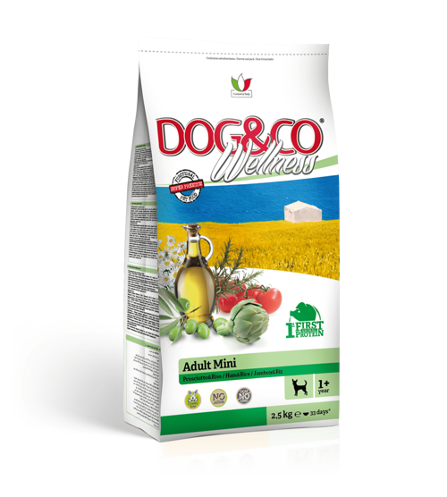 DOG&CO Wellness ADULT Mini Prosciutto & Riso Gr 800