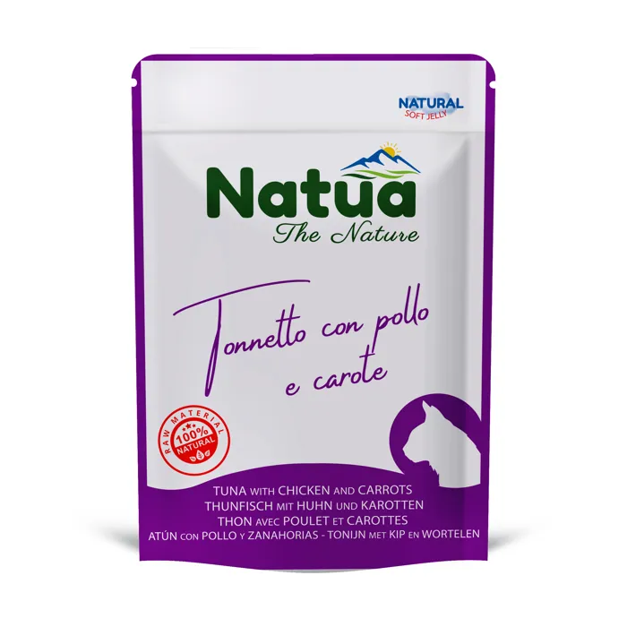  NATUA cat Buste TONNETTO POLLO CAROTE gr 70