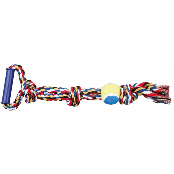 CORDA GIOCO in COTONE c/PALLA Ø6cm/50cm
