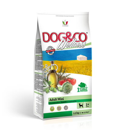 DOG&CO Wellness ADULT Mini Prosciutto & Riso Kg 2,5