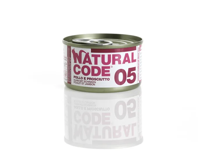 NATURAL CODE 05 Pollo Prosciutto gr 85