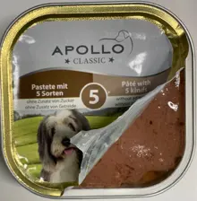  APOLLO per cani Patè 5 gusti Gr 300 