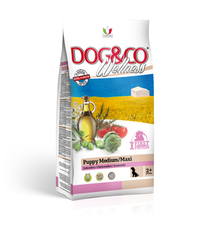 DOG&CO Wellness PUPPY Medium Maxi Pollo Kg 3