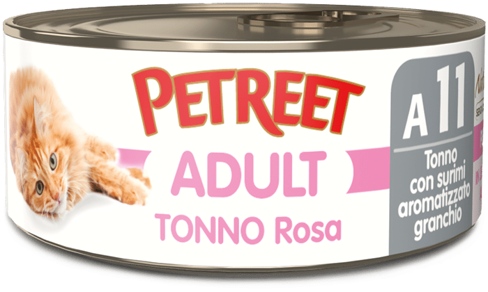 PETREET NATURA TONNO ROSA con Surimi Granchio  gr 70