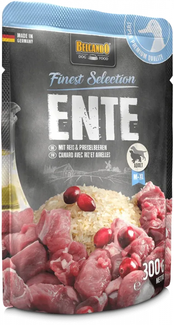 BELCANDO busta Anatra Riso Mirtilli Gr 300