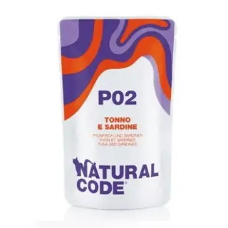 NATURAL CODE Pouch 02 Tonno Sardine Gr 70