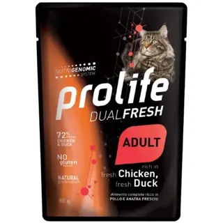 PROLIFE DUALFRESH Gatti Pollo Anatra Gr 85
