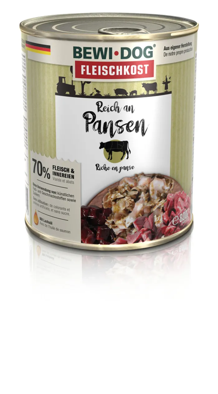 BEWI DOG ricco di Trippa Manzo Gr 800