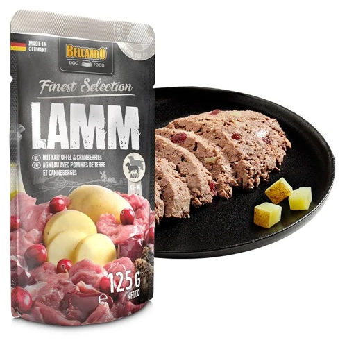 BELCANDO busta Agnello Patate Mirtilli Gr 125 