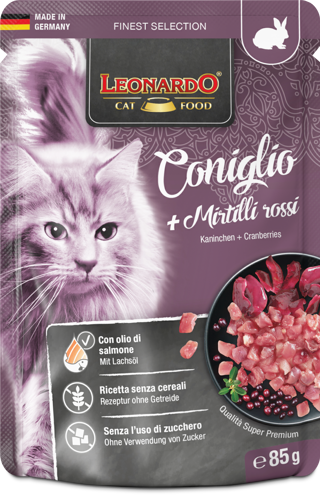 LEONARDO busta Coniglio+Mirtilli gr 85