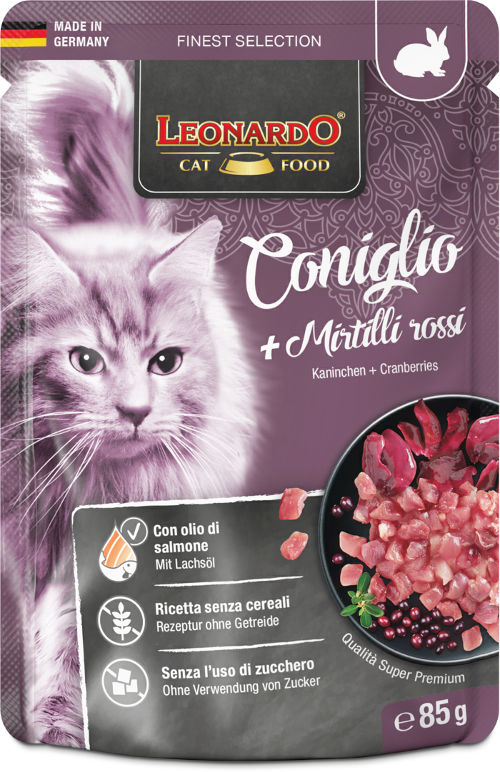 LEONARDO busta Coniglio+Mirtilli gr 85