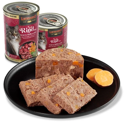  LEONARDO SUPERIOR lattina Manzo con Selvaggina & Patate dolci Gr 400