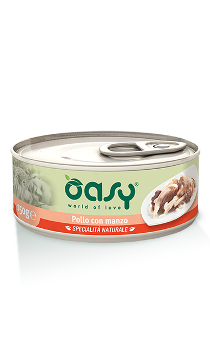OASY Gatto Umido Pollo Manzo gr 150