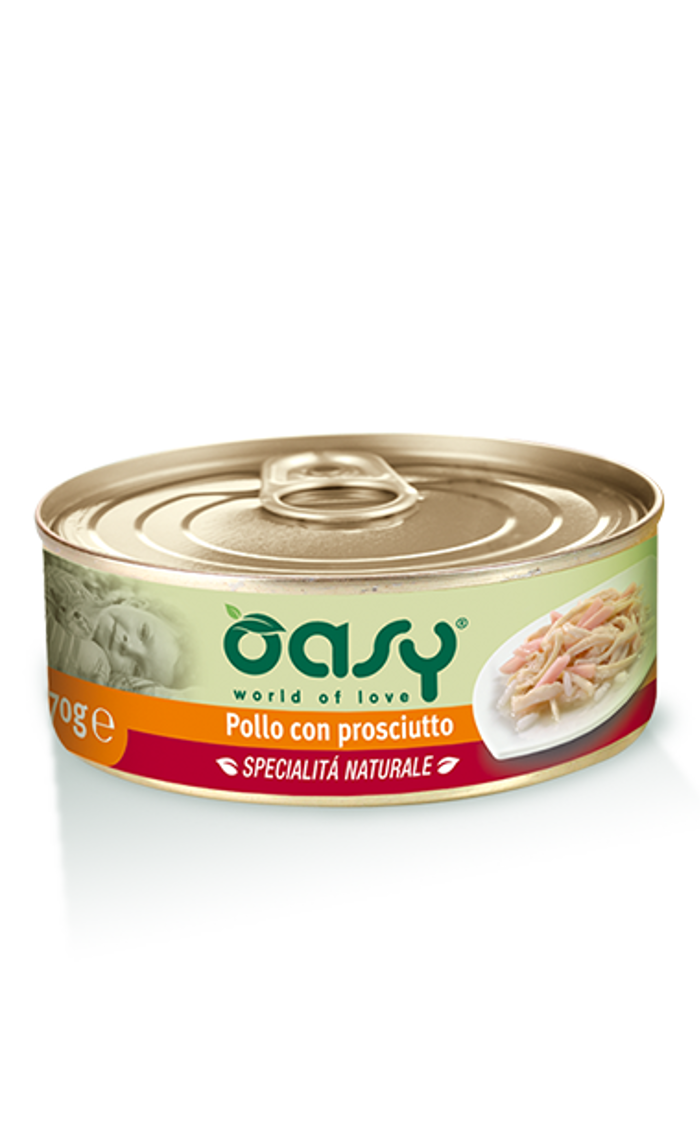 OASY Gatto Umido Pollo Prosciutto gr 150