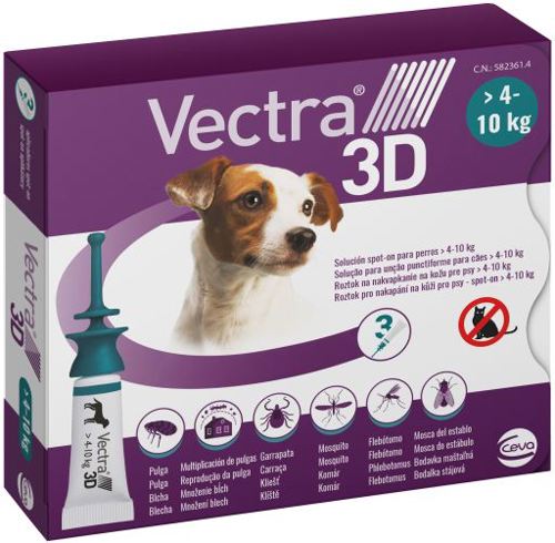 VECTRA 3D CANI Kg 4-10 3 pipette