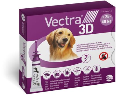 VECTRA 3D CANI Kg 25-40 3 pipette