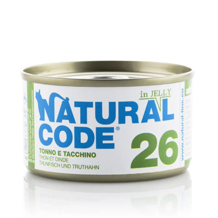 NATURAL CODE 26 Jelly Tonno Tacchino Gr 85