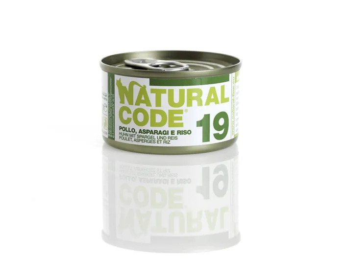NATURAL CODE 19 Pollo Asparagi Riso Gr85