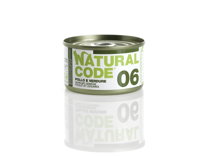 NATURAL CODE 06 Pollo Verdure gr 85