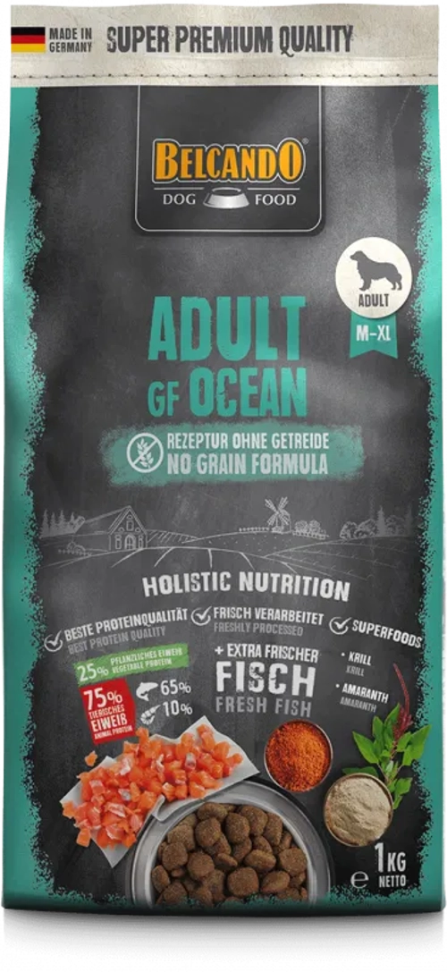 BELCANDO ADULT GRAIN FREE OCEAN Kg 1 (salmone fresco)
