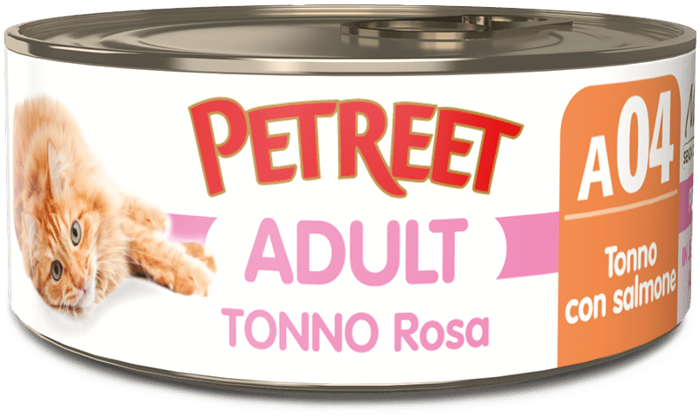 PETREET NATURA TONNO ROSA con Salmone gr 70