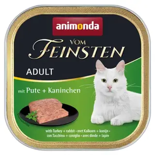 ANIMONDA VOM FEINSTEN GATTI ADULTI TACCHINO E CONIGLIO GR 100