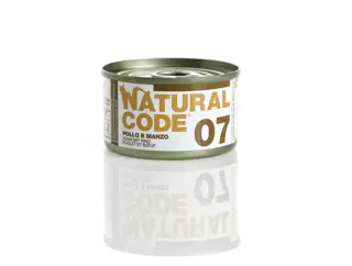 NATURAL CODE 07 Pollo Manzo gr 85